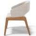Kit 06 Cadeiras de Jantar e Estar Living Estofada Lince L02 Bouclê Cru - Lyam Decor