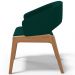Kit 06 Cadeiras de Jantar e Estar Living Estofada Lince L02 Bouclê Verde - Lyam Decor
