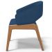 Kit 06 Cadeiras de Jantar e Estar Living Estofada Lince L02 Suede Azul Marinho - Lyam Decor