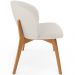 Kit 06 Cadeiras de Jantar e Estar Living Estofada Mia L02 Linho Cru - Lyam Decor