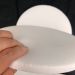 Kit 08 Assentos Redondo Banqueta Cadeira Estofados Poltronas H02 Corino Branco 35 cm - Lyam Decor