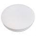 Kit 08 Assentos Redondo Banqueta Cadeira Estofados Poltronas H02 Corino Branco 35 cm - Lyam Decor