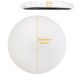 Kit 08 Assentos Redondo Banqueta Cadeira Estofados Poltronas H02 Corino Branco 35 cm - Lyam Decor