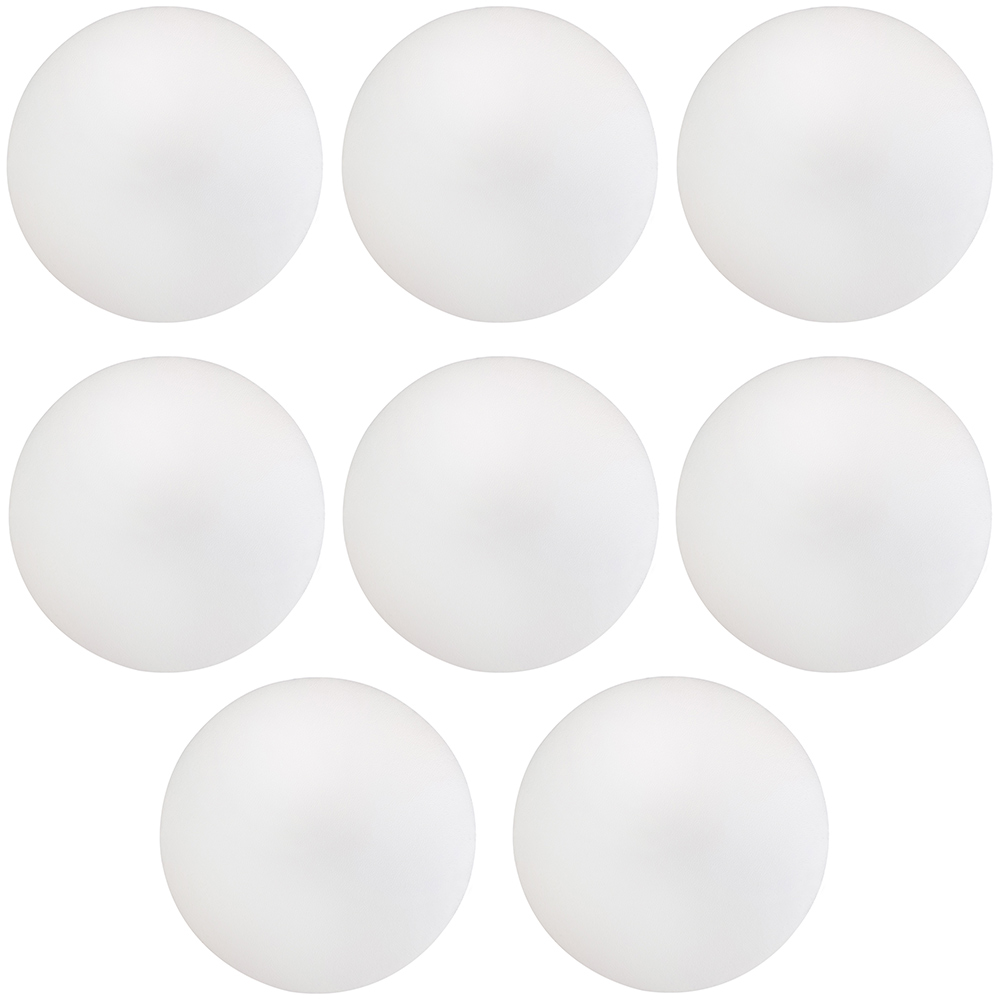 Kit 08 Assentos Redondo Banqueta Cadeira Estofados Poltronas H02 Corino Branco 39 cm - Lyam Decor