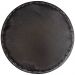 Kit 08 Assentos Redondo Banqueta Cadeira Estofados Poltronas H02 Corino Preto 39 cm - Lyam Decor