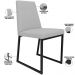 Kit 08 Cadeiras Decorativas Estofada Para Sala de Jantar Dafne L02 Linho Cinza - Lyam Decor