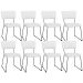 Kit 08 Cadeiras Decorativas Para Sala De Jantar Allana L02 Facto Branco - Lyam Decor
