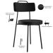 Kit 08 Cadeiras Decorativas Para Sala De Jantar Barcelona L02 Couríssimo Preto - Lyam Decor