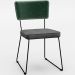 Kit 08 Cadeiras Decorativas Sala Jantar Allana L02 Facto Verde Musgo Linho Cinza Escuro - Lyam Decor