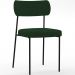 Kit 08 Cadeiras Estofadas Para Sala De Jantar Melina L02 Suede Verde Musgo - Lyam Decor