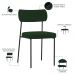 Kit 08 Cadeiras Estofadas Para Sala De Jantar Melina L02 Suede Verde Musgo - Lyam Decor