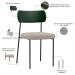 Kit 08 Cadeiras Para Sala De Jantar Melina L02 Facto Verde Musgo Linho Bege - Lyam Decor