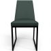 Kit 08 Cadeiras Para Sala Jantar Base Aço Industrial Preto Dafne L02 Linho Verde Musgo - Lyam Decor