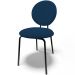 Kit 08 Cadeiras Para Sala de Jantar Cozinha Évora L02 Suede Azul Marinho - Lyam