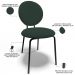 Kit 08 Cadeiras Para Sala de Jantar Cozinha Évora L02 Suede Verde Musgo - Lyam