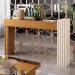 Kit 2 Aparadores Decorativos Sala Estar Espelhado Lord B01 Cinamomo Off White - Lyam Decor