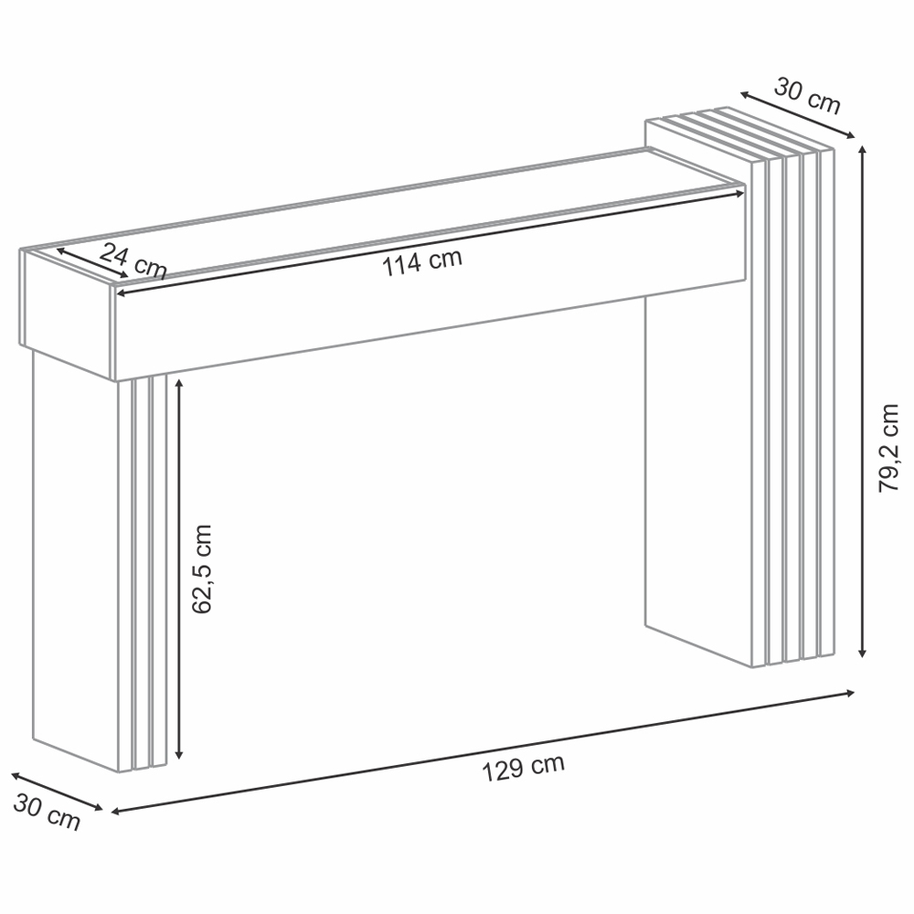 Kit 2 Aparadores Decorativos Sala Estar Espelhado Lord B01 Cinamomo Off White - Lyam Decor