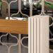 Kit 2 Aparadores Decorativos Sala Estar Espelhado Lord B01 Cinamomo Off White - Lyam Decor