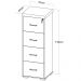 Kit 2 Armários Multiuso Office Para Arquivo 4 Gavetas Atria Executiva A02 Charuto Preto - Lyam Decor