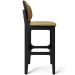 Kit 2 Banquetas Alta Bar Cozinha Sala Jantar Fixa Betta L02 Preto Couríssimo Casco Fendi - Lyam Decor