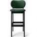 Kit 2 Banquetas Alta Bar Cozinha Sala Jantar Fixa Betta L02 Preto Facto Verde Musgo - Lyam Decor