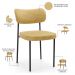 Kit 2 Cadeiras Decorativa Estofada Para Sala De Jantar Melina L02 Couríssimo Casco Fendi - Lyam Decor