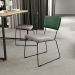 Kit 2 Cadeiras Decorativas Estofada Sala Jantar Allana L02 Facto Verde Musgo Linho Bege - Lyam Decor