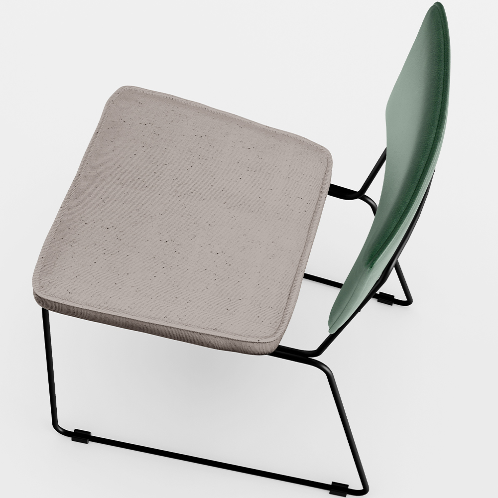 Kit 2 Cadeiras Decorativas Estofada Sala Jantar Allana L02 Facto Verde Musgo Linho Bege - Lyam Decor