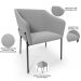 Kit 2 Cadeiras Para Sala de Jantar Estar Living Olívia L02 Bouclê Cinza - Lyam Decor
