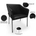 Kit 2 Cadeiras Para Sala de Jantar Estar Living Olívia L02 Couríssimo Preto - Lyam Decor