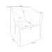 Kit 2 Cadeiras Para Sala de Jantar Estar Living Olívia L02 Couríssimo Verde - Lyam Decor
