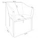 Kit 2 Cadeiras Para Sala de Jantar Estar Living Olívia L02 Linho Chumbo - Lyam Decor