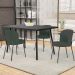 Kit 2 Cadeiras Sala de Jantar Estofada Gavi L02 Linho Verde Musgo - Lyam Decor