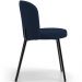 Kit 2 Cadeiras Sala de Jantar Estofada Gavi L02 Suede Azul Marinho - Lyam Decor