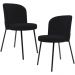 Kit 2 Cadeiras Sala de Jantar Estofada Gavi L02 Suede Preto - Lyam Decor
