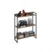 Kit 2 Estantes Multiuso Escritório Industrial 3 Prateleiras Areta 104x80cm C01 Carvalho - Lyam Decor