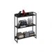Kit 2 Estantes Multiuso Escritório Industrial 3 Prateleiras Areta 104x80cm C01 Onix - Lyam Decor
