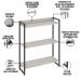 Kit 2 Estantes Multiuso Escritório Industrial 3 Prateleiras Areta 104x80cm C01 Snow - Lyam Decor