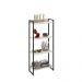 Kit 2 Estantes Multiuso Escritório Industrial 4 Prateleiras Areta 145x60cm C01 Snow - Lyam Decor