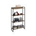 Kit 2 Estantes Multiuso Escritório Industrial 4 Prateleiras Areta 145x80cm C01 Carvalho - Lyam Decor