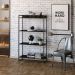 Kit 2 Estantes Multiuso Escritório Industrial 4 Prateleiras Areta 145x80cm C01 Onix - Lyam Decor