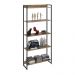 Kit 2 Estantes Multiuso Escritório Industrial 5 Prateleiras Areta 186x80cm C01 Carvalho - Lyam Decor