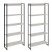 Kit 2 Estantes Multiuso Escritório Industrial 5 Prateleiras Areta 186x80cm C01 Snow - Lyam Decor