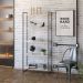 Kit 2 Estantes Multiuso Escritório Industrial 5 Prateleiras Areta 186x80cm C01 Snow - Lyam Decor