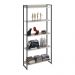 Kit 2 Estantes Multiuso Escritório Industrial 5 Prateleiras Areta 186x80cm C01 Snow - Lyam Decor