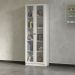 Kit 2 Estantes Para Escritório 2 Portas De Vidro 4 Prateleiras Cannes 171x59 T01 Branco - Lyam Decor