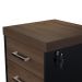 Kit 2 Gaveteiros Escritório Office Rodízios 3 Gavetas Atria Executiva A02 Charuto Preto - Lyam Decor
