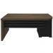 Kit 2 Mesas Escritório Home Office 4 Gavetas LE Atria Executiva 180cm A02 Charuto Preto - Lyam Decor
