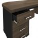 Kit 2 Mesas Escritório Home Office 4 Gavetas LE Atria Executiva 180cm A02 Charuto Preto - Lyam Decor