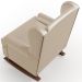Kit 2 Poltronas Amamentação Com Balanço Malu Base Madeira P02 Facto Pérola Metalizado - Lyam Decor